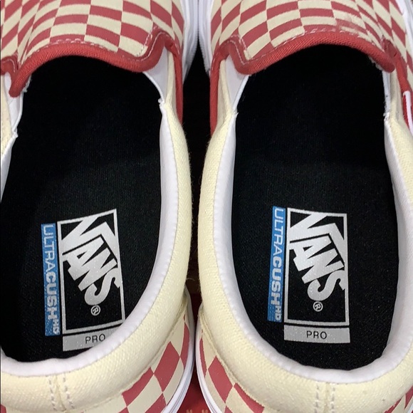VANS SLIP-ON PRO CHECKERBOARD Mineral Red MEN’S - Picture 5 of 16
